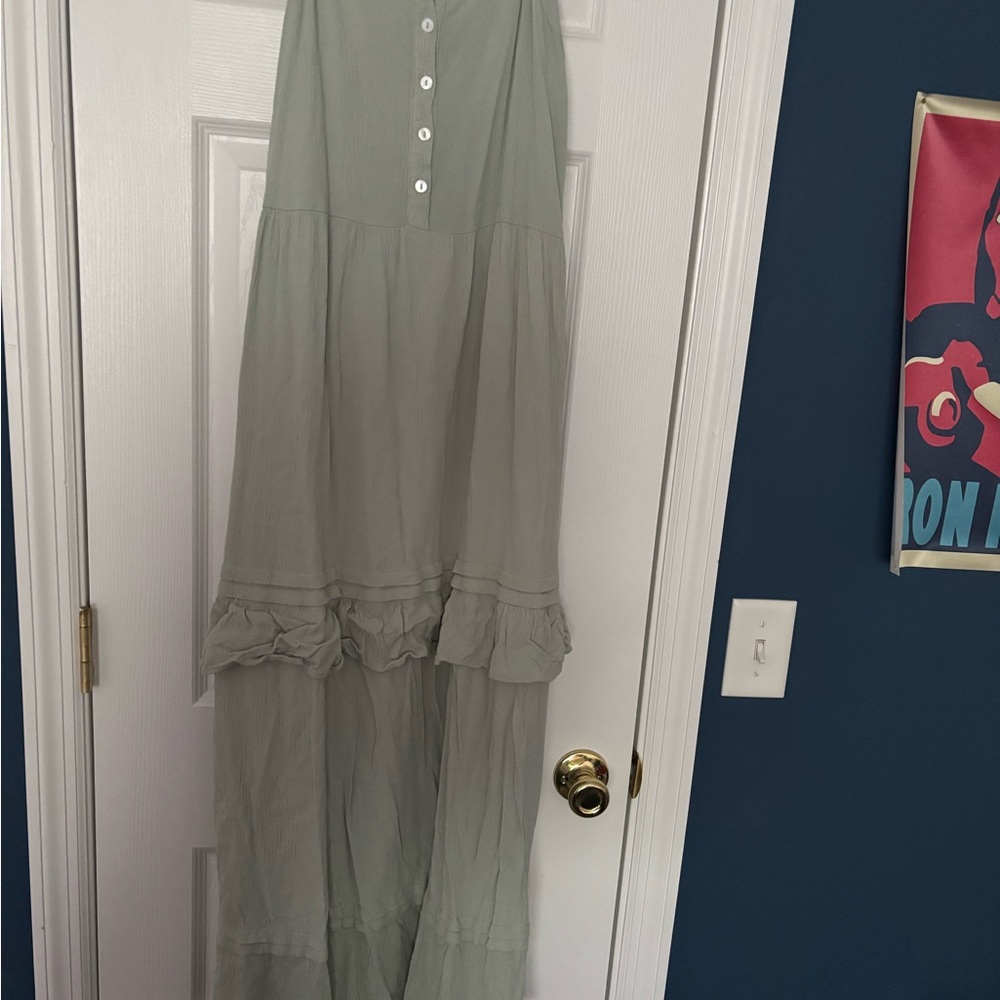 Elegant Green Maxi Dress